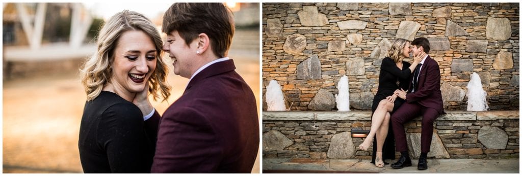 downtown greenville, sc engagement session