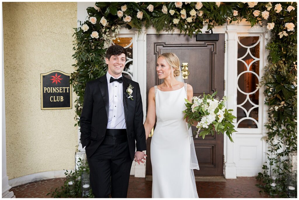 Bride and groom's love captured at Poinsett Club