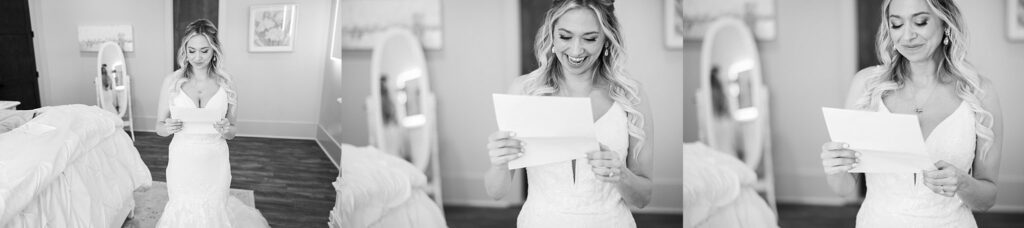 Love in Words: Emotional bride's letter reading to groom, South Wind Ranch - Capturing the raw emotions before they say 'I do