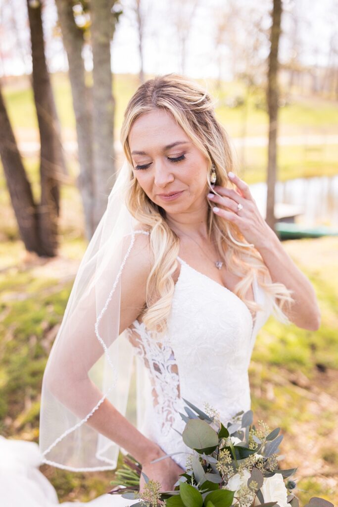 Bride's Radiant Smile: South Wind Ranch Bridal Portrait - Her happiness shining through on this joyous day
