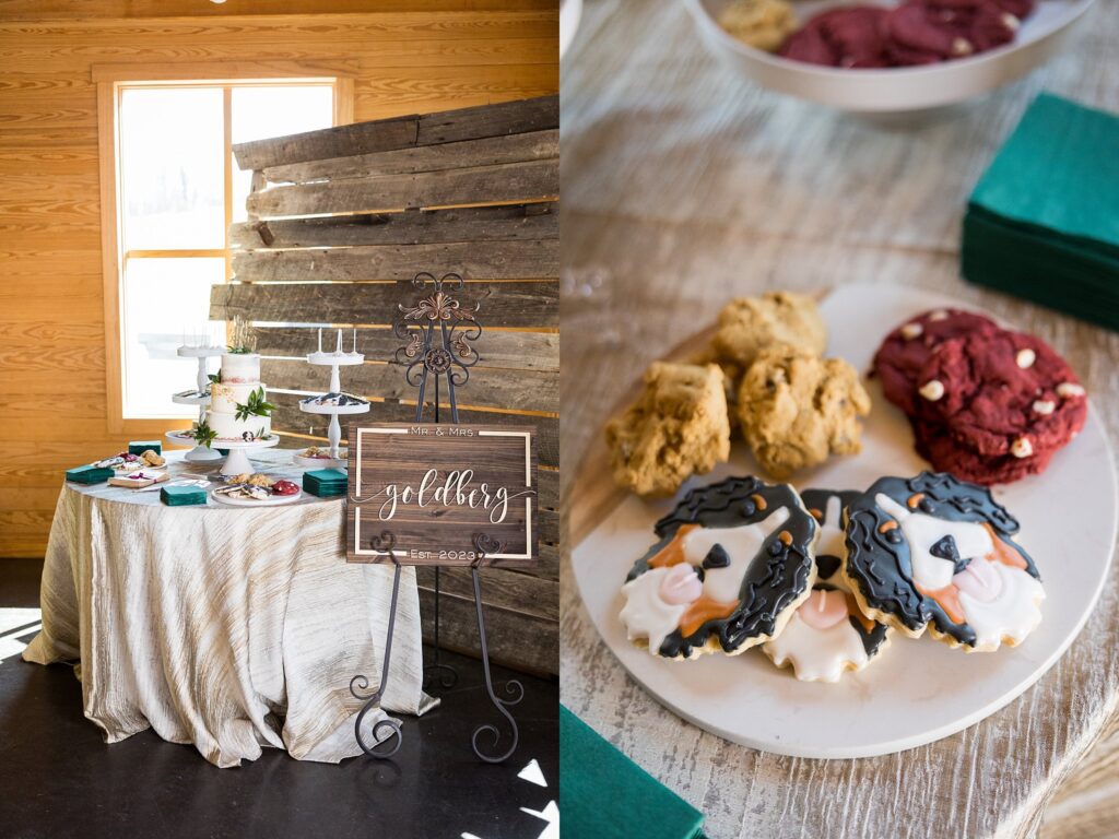 Furry Friend's Treats: Dog Cookies for the Bride and Groom's Beloved Pooch at South Wind Ranch - Special treats prepared for their furry companion to join in the celebration