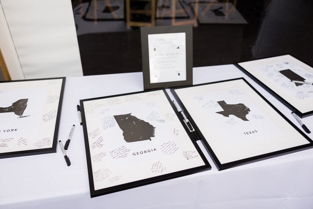 Love from Afar: Guest Books with States Represented at South Wind Ranch - A tribute to the guests who traveled from various states to celebrate