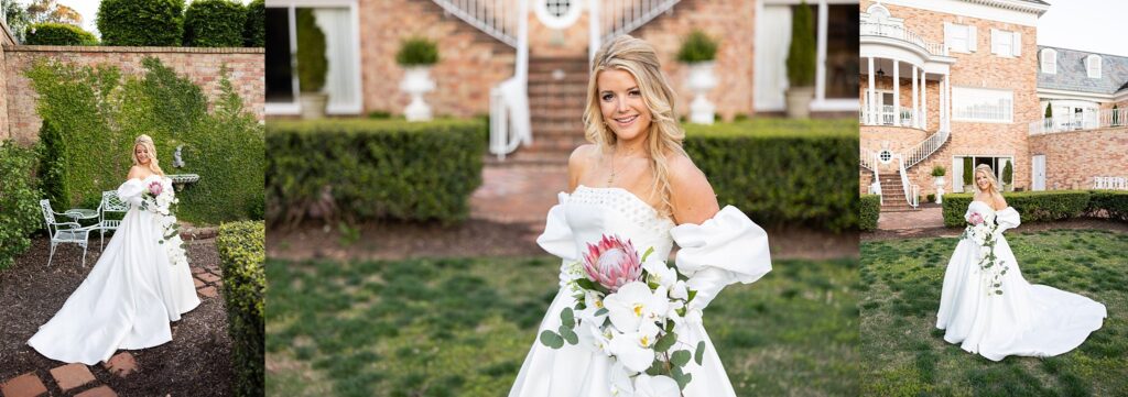 Greenville's Lace + Honey captures Abney Hall's bridal grace