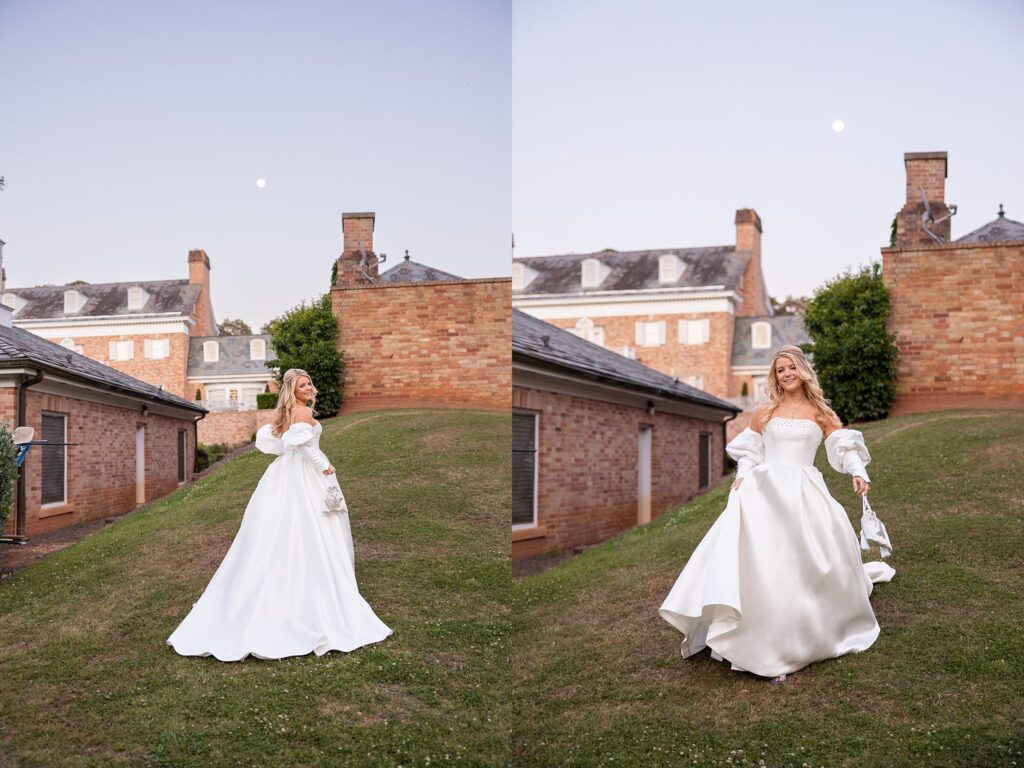 Romantic bridal photography at Abney Hall, Greenwood